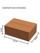 Складной мини-батут d=102 см оранжевый VT-182