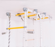 Шведская стенка враспор Romana R1, белый прованс-желтый RA-25