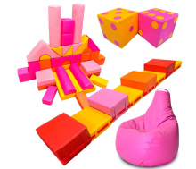 Набор мягких модулей для игровой комнаты "Городок" ЛА667