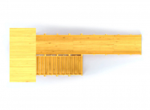 Зимняя горка деревянная Cавушка Зима Wood 6/1, скат h = 2,6 м СВ-49