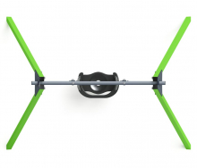 Качели для детской площадки металлические одноместные, цвет зеленый СК-232