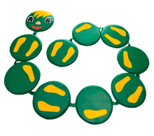 Сенсорная дорожка «Змейка» (10 кругов), размер круга 30*2 см ЛА676