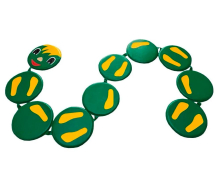 Сенсорная дорожка «Змейка» (10 кругов), размер круга 30*2 см ЛА676