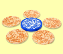 Игра "Тарелка с блинами Синяя-гжель", аттракцион "Метание блинов", "Масленица" НЛ132