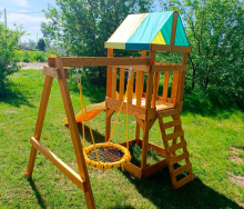 Детская площадка "Старт" с качелями-гнездом d = 60 см ВВ-53
