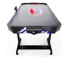 Игровой стол аэрохоккей с подсветкой Championship 53" 135 х 65 см, складной, черный DR111