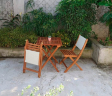 Набор садовой мебели из акации, 2 стула и столик ОГ-83