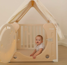 Домик игровой  "Медведь на луне", цвет бежевый UN-06