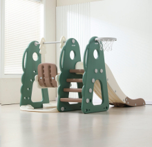 Горка с качелями UNIX Kids "Дино", цвет зеленый UN-11