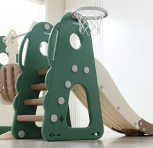 Горка с качелями UNIX Kids "Дино", цвет зеленый UN-11