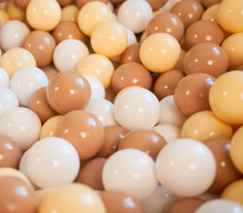 Комплекс домик игровой UNIX Kids "Дино" и сухой бассейн "Дино" (100 см) с шариками UN-32