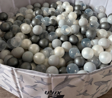 Комплекс домик игровой UNIX Kids "Океан" и сухой бассейн "Океан" (100 см) с шариками UN-33