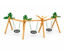 Качели-гнездо на брусе «Птеродактиль» 3 места АФ-624