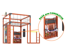 Игровой комплекс для подростков Савушка КУБ-1 (цвет махагон) СВ-63