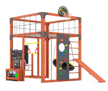 Игровой комплекс для подростков Савушка КУБ-1 (цвет махагон) СВ-63