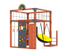 Игровой комплекс для подростков Савушка КУБ-1 (цвет махагон) СВ-63