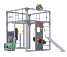 Спортивно-игровой комплекс для подростков Савушка КУБ-1 (цвет серый) СВ-64