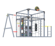 Спортивно-игровой комплекс для подростков Савушка КУБ-6 (цвет серый) СВ-68