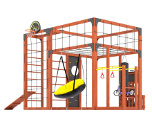 Спортивно-игровой комплекс для подростков Савушка КУБ-2 (цвет махагон) СВ-70