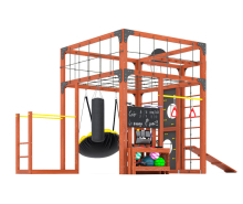 Спортивно-игровой комплекс для подростков Савушка КУБ-2 (цвет махагон) СВ-70