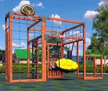 Спортивно-игровой комплекс для подростков Савушка КУБ-2 (цвет махагон) СВ-70