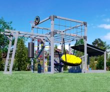 Спортивно-игровой комплекс для подростков Савушка КУБ-4 (цвет серый) СВ-69