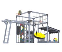 Спортивно-игровой комплекс для подростков Савушка КУБ-4 (цвет серый) СВ-69