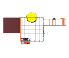 Спортивно-игровой комплекс для подростков Савушка КУБ-4 (цвет махагон) СВ-65