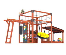 Спортивно-игровой комплекс для подростков Савушка КУБ-4 (цвет махагон) СВ-65