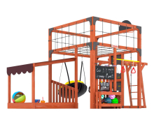 Спортивно-игровой комплекс для подростков Савушка КУБ-4 (цвет махагон) СВ-65