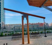 Качели на брусе «Коромысло» 2 места АФ-626