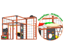 Спортивно-игровой комплекс для подростков Савушка КУБ-2 (цвет махагон) СВ-70