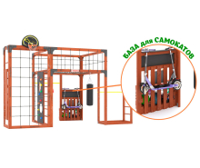 Спортивно-игровой комплекс для подростков Савушка КУБ-2 (цвет махагон) СВ-70