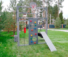 Спортивно-игровой комплекс для подростков Савушка КУБ-1 (цвет серый) СВ-64