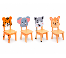 Комплект детской мебели "Pet", 4 стула, фанера IKC125