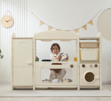 Кухня детская UNIX Kids "Готовим и складываем" 2 ящика, цвет бежевый UN-45