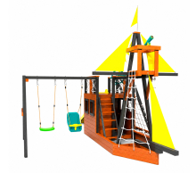 Детская площадка "Шторм" с двойными качелями и горкой LT-23