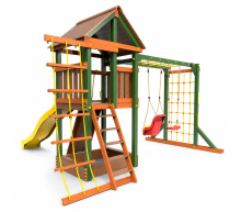 Детская площадка «Вега Д» с горкой, скалодромом и двойными качелями LT-31