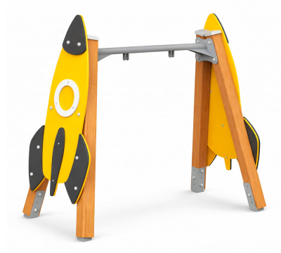 Качели на брусе «Ракета» одинарные АФ-116