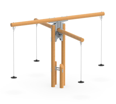 Качели на брусе «Двойное коромысло» 4 места АФ-627