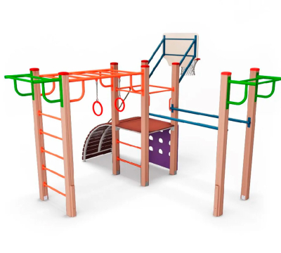 Спортивный комплекс для детской площадки ДВ12
