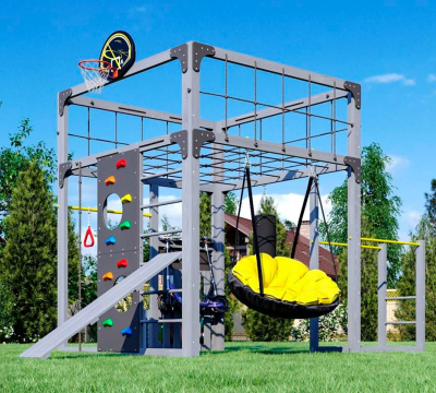 Спортивно-игровой комплекс для подростков Савушка КУБ-1 (цвет серый) СВ-64