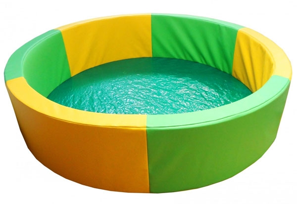 Круглый сухой бассейн желто-зеленый 180х40х10 см ДУ6