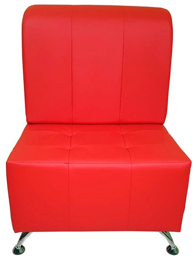 Красное каркасное кресло ДУ131