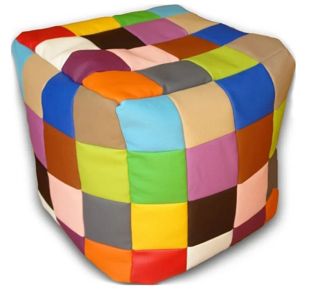 Детский игровой пуфик Кубик-Рубик 55*55 см, разноцветный ЛА78