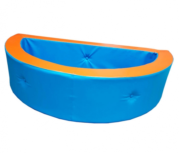 Полукруглый сухой бассейн для шариков детский 130х65х30 см ДУ29