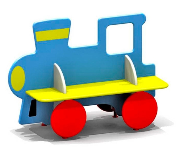 Скамейка детская двусторонняя Поезд ДВ158