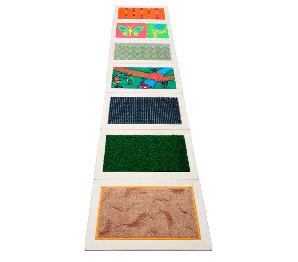 Тактильная дорожка из 7-ми модулей, размер 3500х300х25 ДУ480