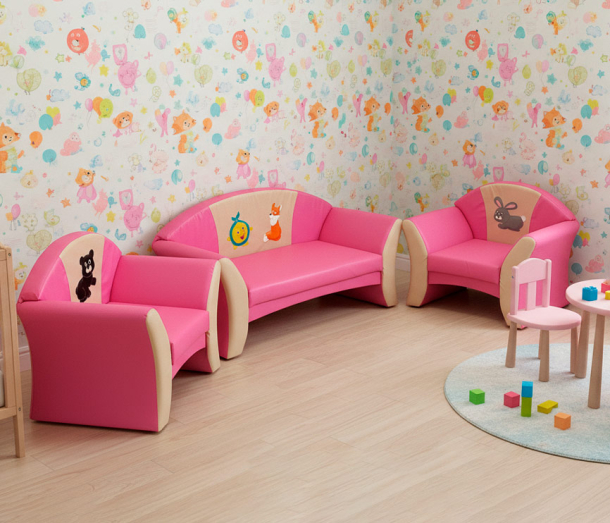 Комплект мягкой детской мебели «Сказочные герои»  НЛ109