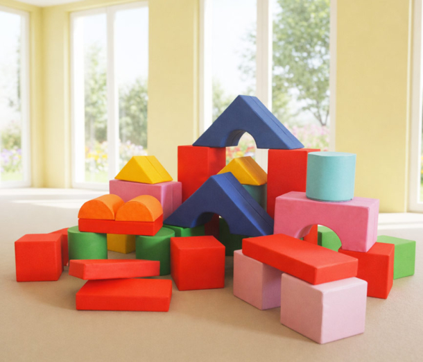 Мягкий напольный модуль-конструктор, 40 эл. НЛ117